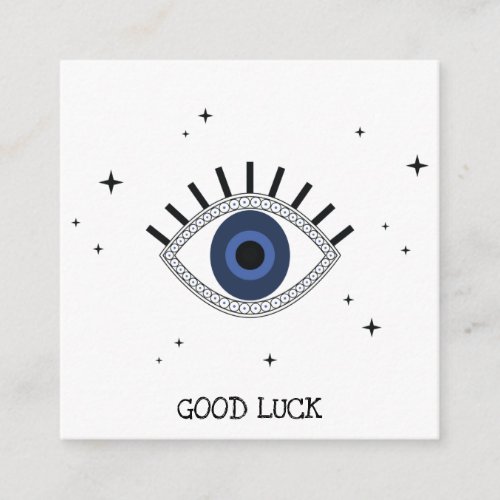 Good luck blue eye talisman greek tradition  enclosure card