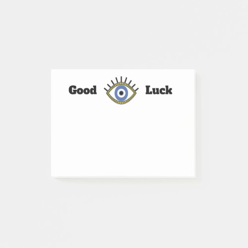 Good luck blue eye talisman post_it notes