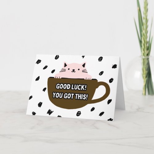Good Luck Card Cat in Card Design
