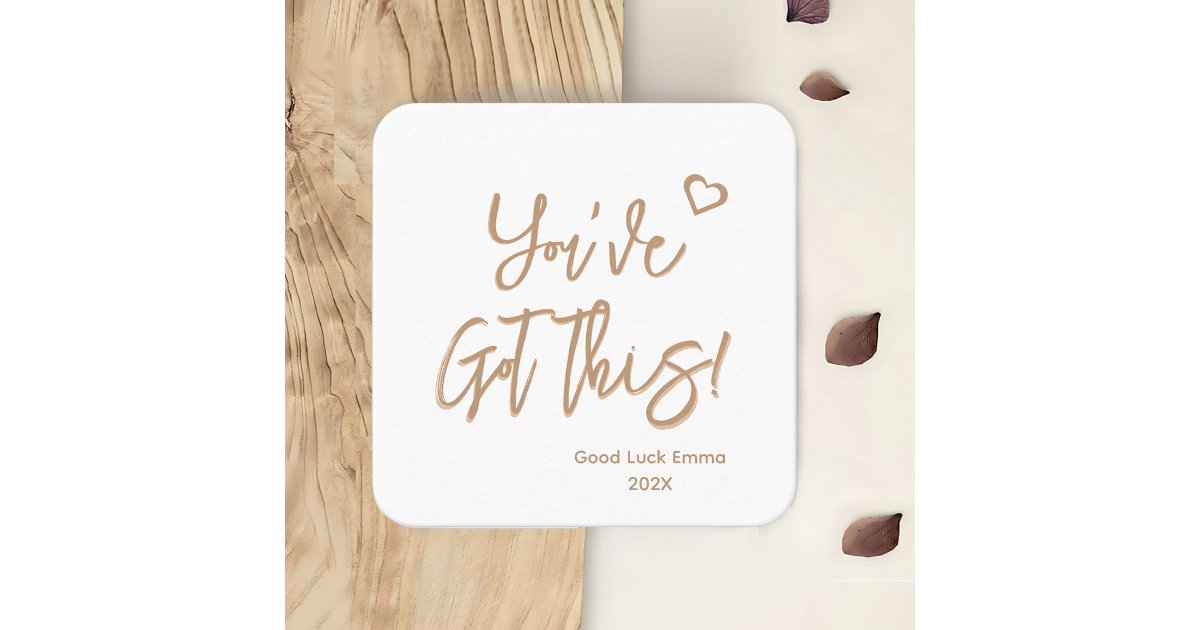 Good Luck Card | Personalised You've Got This Card | Zazzle