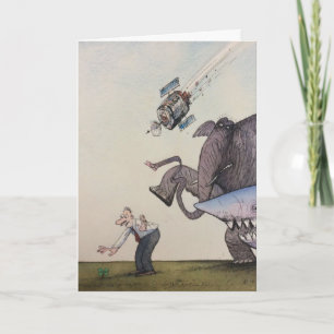 Good Luck Card, with the Shark Card