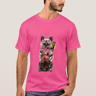 Good Luck Cat, Money kitten, Good Fortune, Maneki  T-Shirt