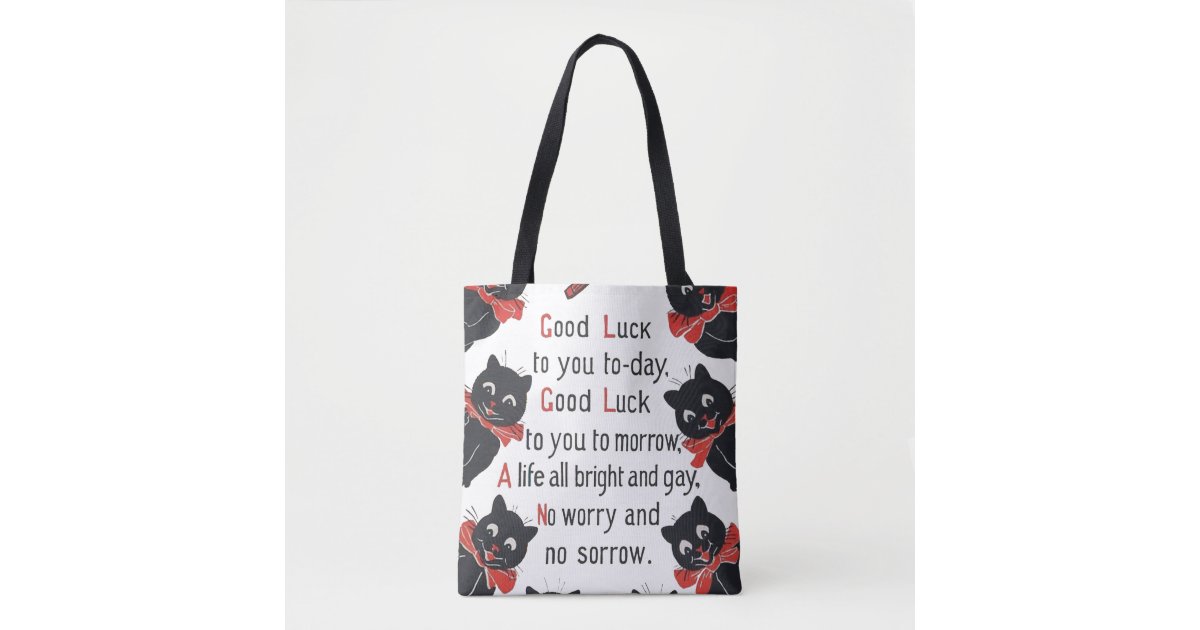 Good Luck Cats, Louis Wain Tote Bag