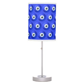 Good Luck Charms Against Evil Eye Pattern Table Lamp by sumwoman at Zazzle