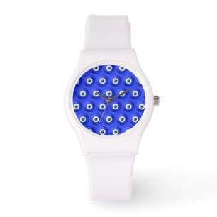 Good Luck Charms against Evil Eye Pattern Watch