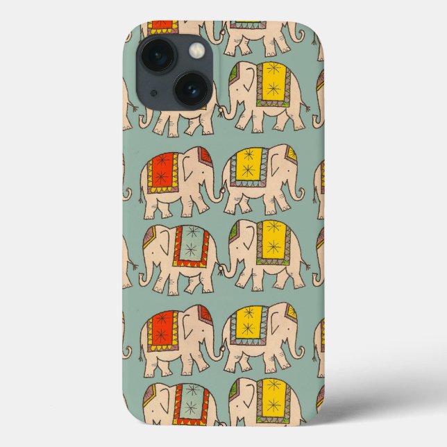 Good luck circus elephants cute elephant pattern Case-Mate iPhone case (Back)