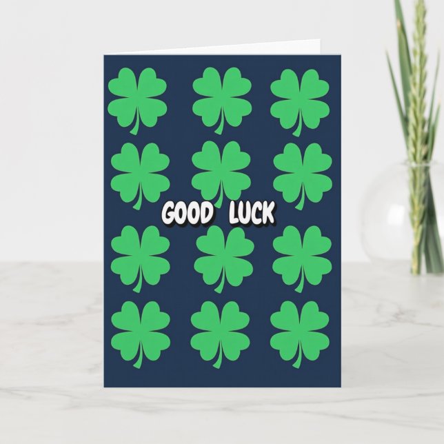 Good Luck Clover Card (Front)