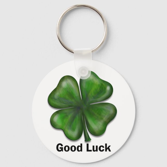 Good Luck Clover Keychain (Front)