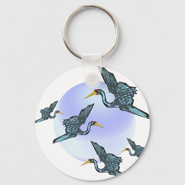 Good luck crane keychain (Front)