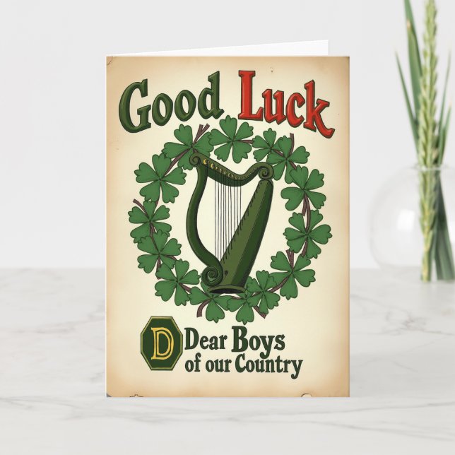 Good Luck Dear Boys Card (Front)