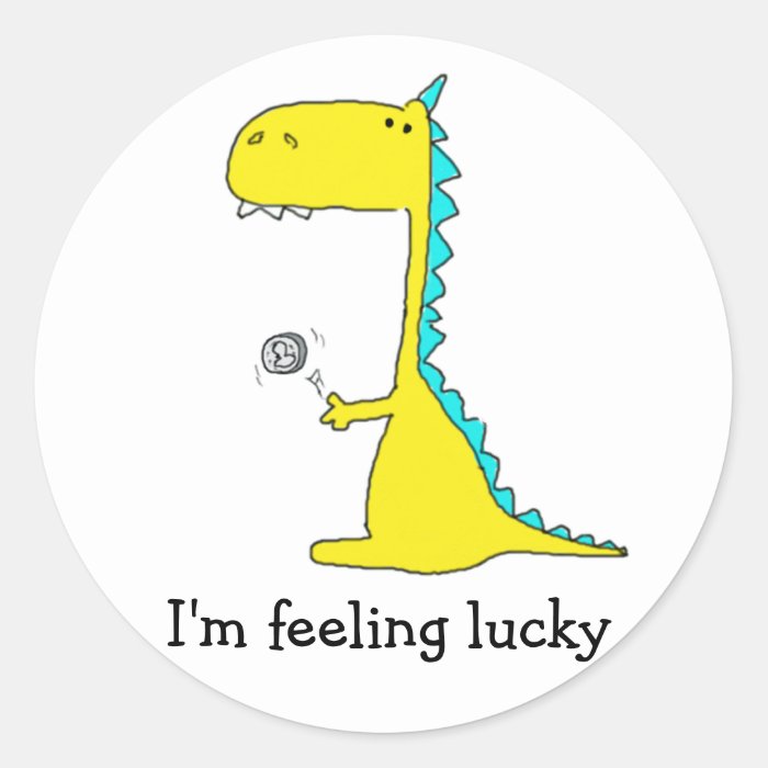 good luck dino stickers