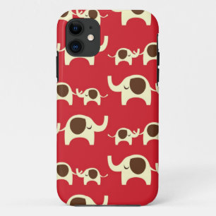 Good luck elephants cherry red iPhone 5S case skin