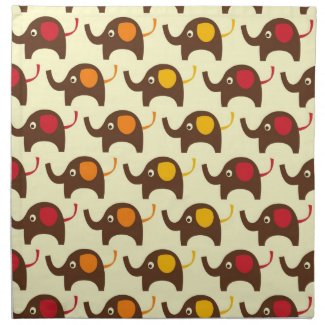 Good luck elephants kawaii cute nature pattern