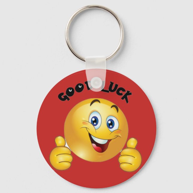 Good Luck Emojis Keychain (Front)