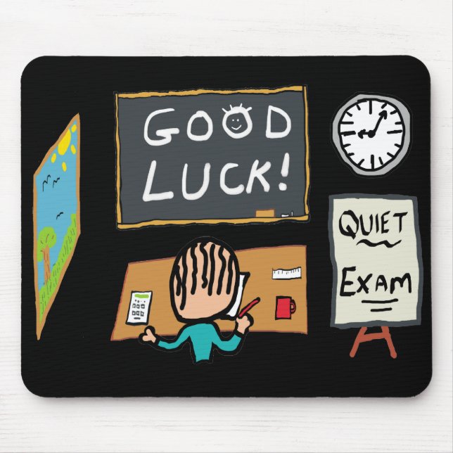 Good Luck Exams Mouse Pad (Front)
