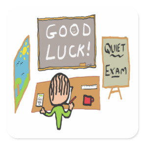 Good Luck Exams Square Sticker