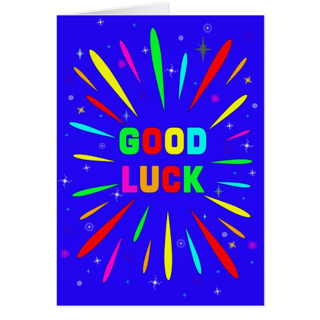 Good Luck Explosion Cards (Front)