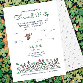 Good Luck Farewell Party Invitation by tiffjamaica at Zazzle