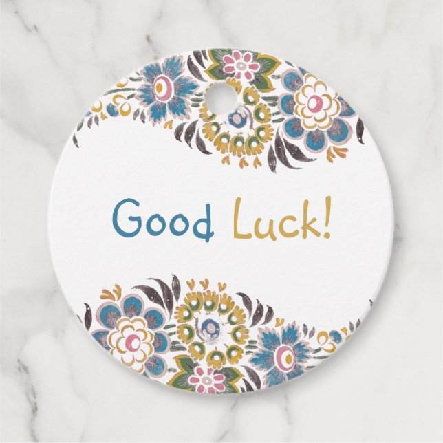 Good Luck Favor Tags (Front)