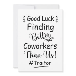 Good Luck Finding Better Coworkers Than Us Holiday Card Good Luck Finding Better Coworkers Than Us Holiday Card
