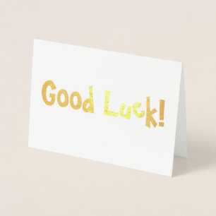 Good Luck! Foil Card
