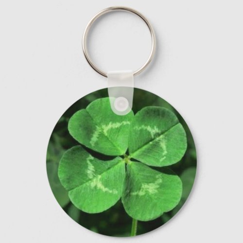 Good Luck Four Leaf Clover  Keychain