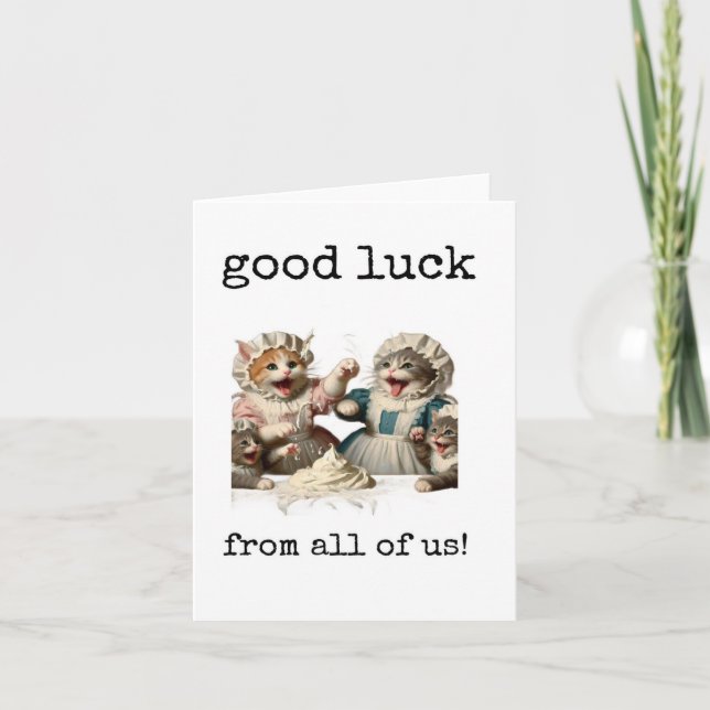 Good Luck From All of Us, Coworker Leaving Card (Front)