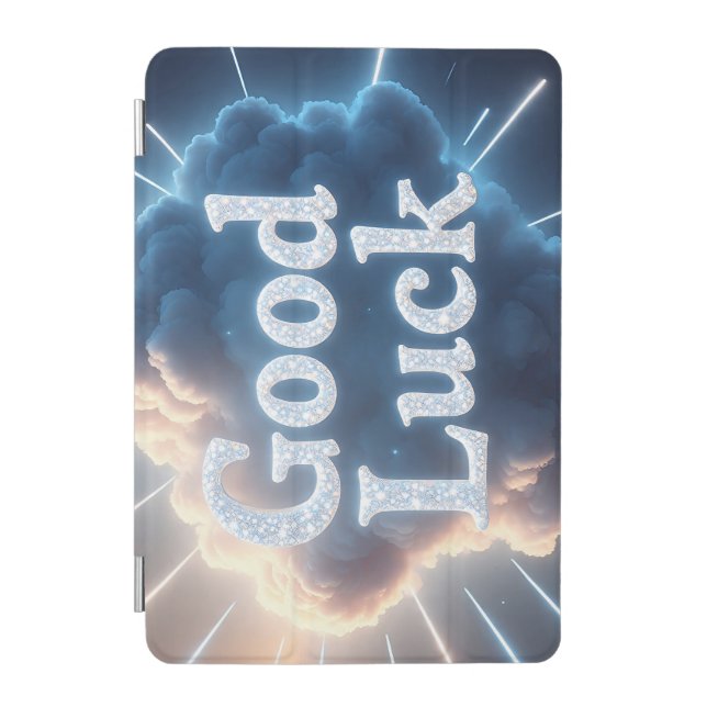 Good Luck — Glowing Cloud Typography with Light Be iPad Mini Cover (Front)