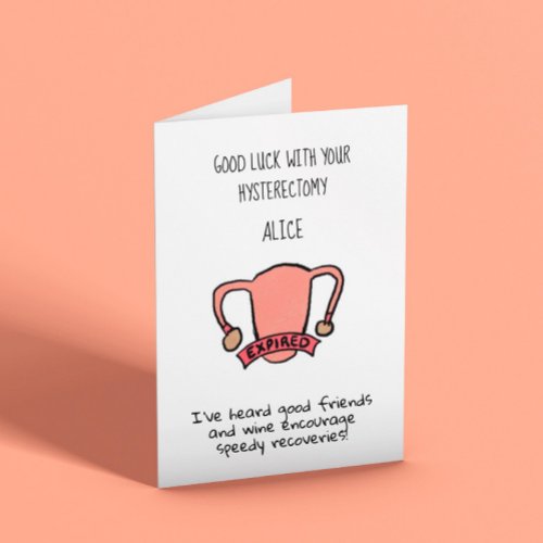 Good Luck Hysterectomy Recovery Card