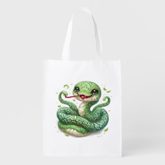 Good luck in the Year of the Snake Grocery Bag