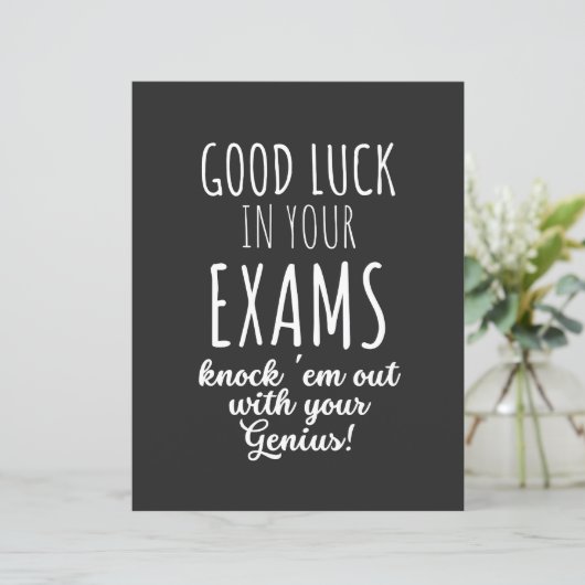 good Luck in your exams (Standing Front)