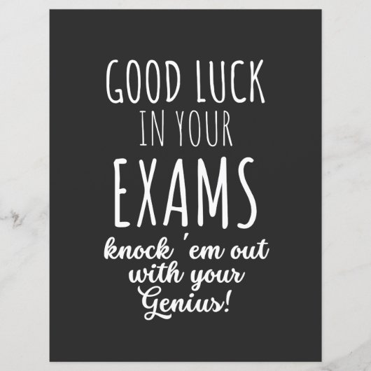 good Luck in your exams (Front)