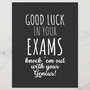 good Luck in your exams