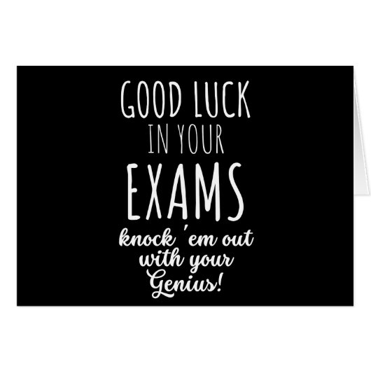 good Luck in your exams Cards (Front Horizontal)