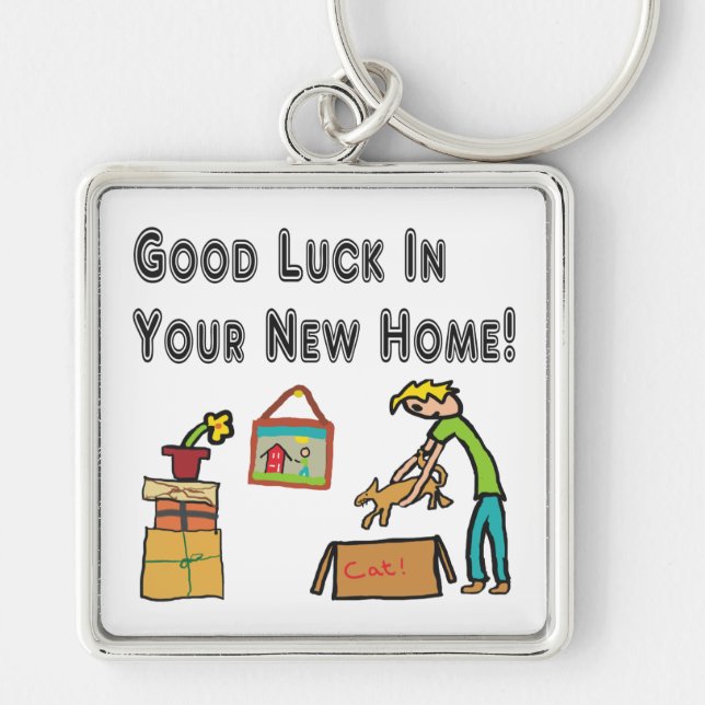 Good Luck In Your New Home Keychain (Front)