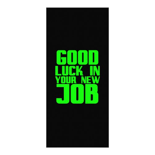 Good luck in your new job funny gifts for employee rack card