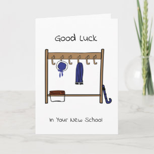 Good Luck In Your New School Card