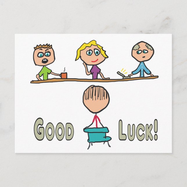 Good Luck Interview Postcard (Front)