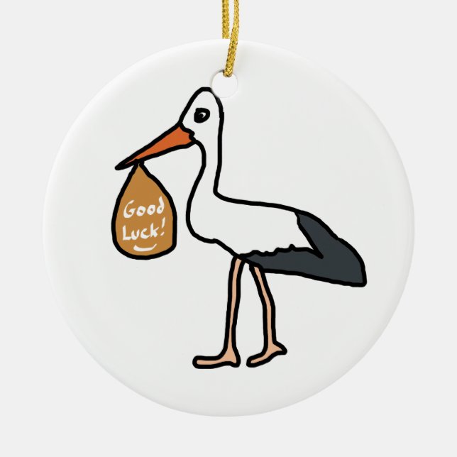 Good Luck IVF Ceramic Ornament (Front)