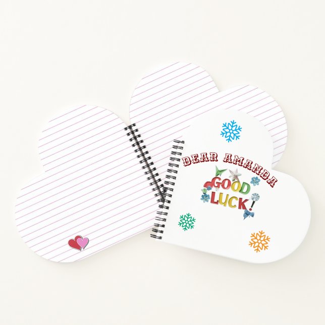 Good Luck Journal – Personalized  Gift Notebook (Inside)