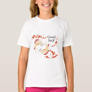 : Good Luck Koi Fish Tee Spiritual Japanese Art