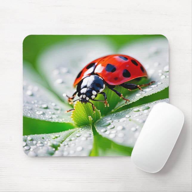 Good Luck Ladybug  Mouse Pad (With Mouse)