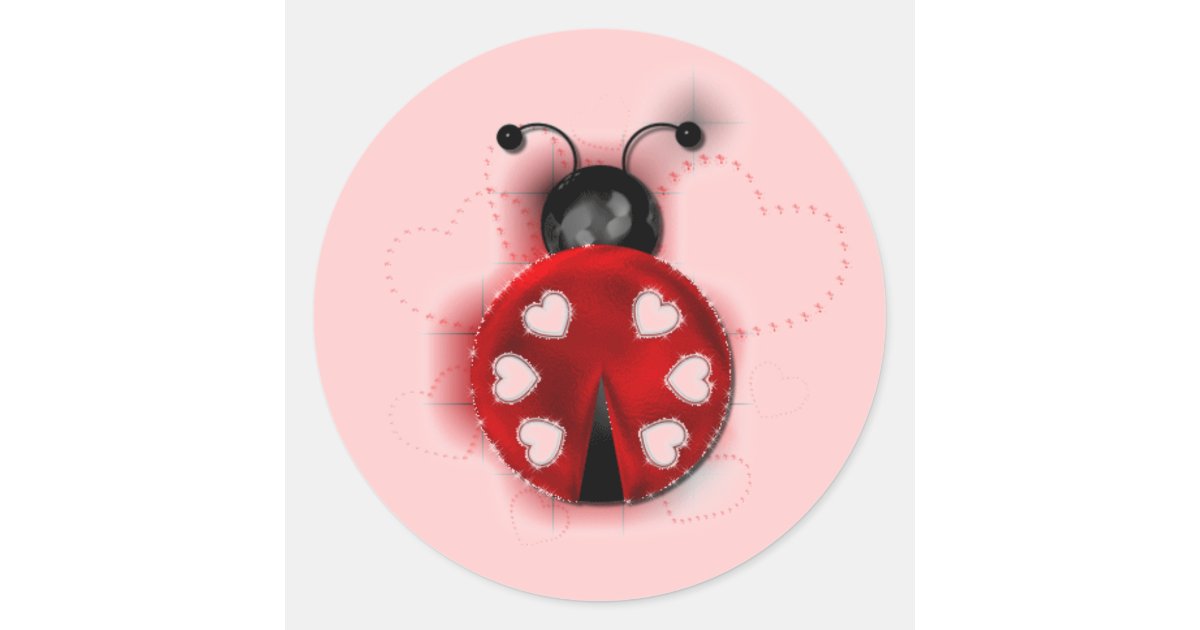 Good Luck Ladybug Sticker | Zazzle