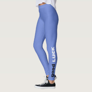 Good Luck Letter Leggings - Custom Sports Print