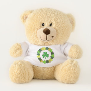 Good Luck Lucky Green Shamrock St. Patrick's Day Teddy Bear