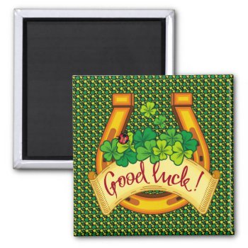 Good Luck! Magnet by Goodmooddesign at Zazzle