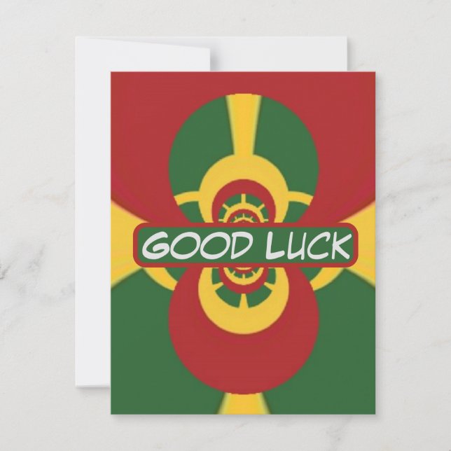 Good Luck! "May all your days be filled with Joy  Note Card (Front)