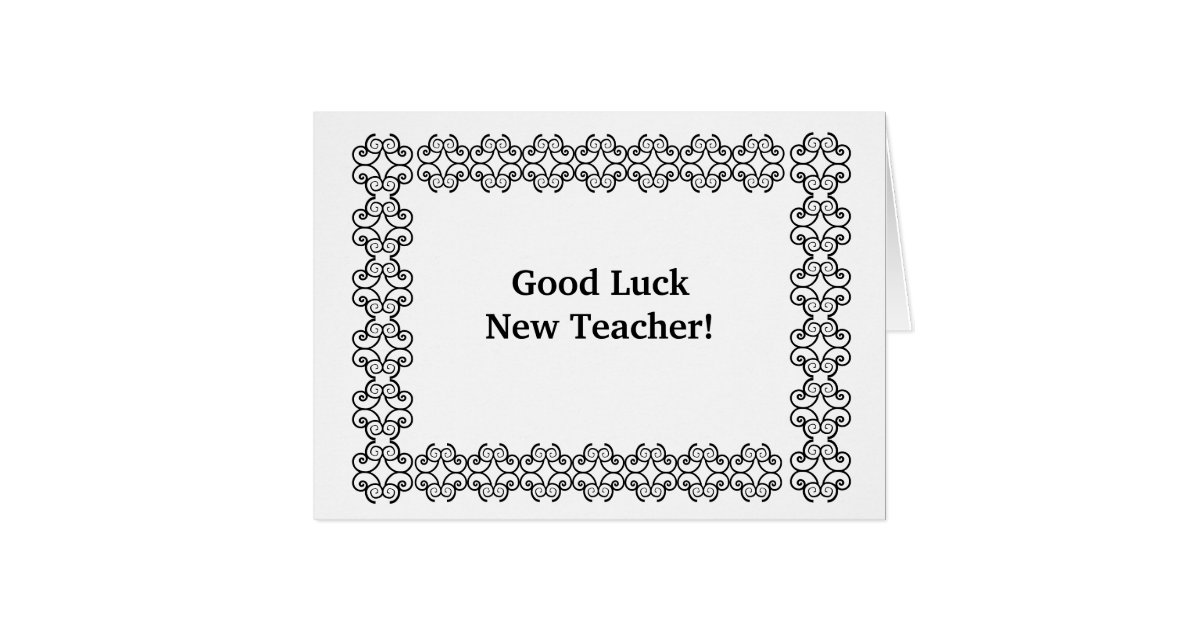 Good Luck New Teacher! Card