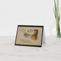 Good Luck on Halloween Vintage Greeting Card