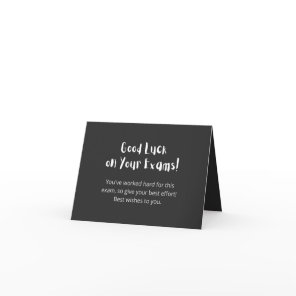 Good Luck on Your Exams! Card